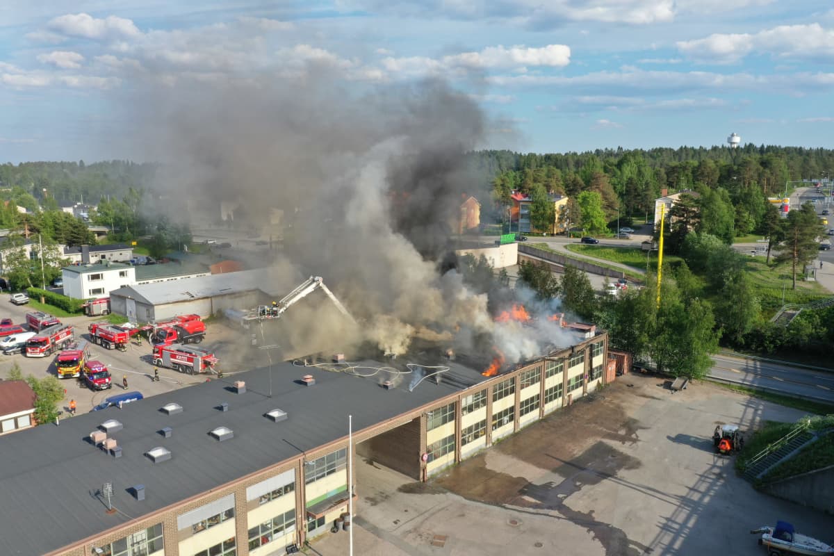 Kajaanin varikon tulipalo 15.6.2020