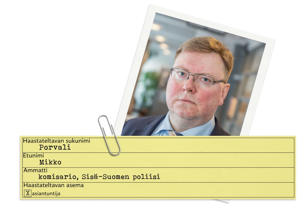 Mikko Porvalista tehty tietokortti.