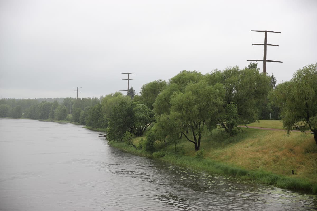 Kymijoki Kuusankoskella.