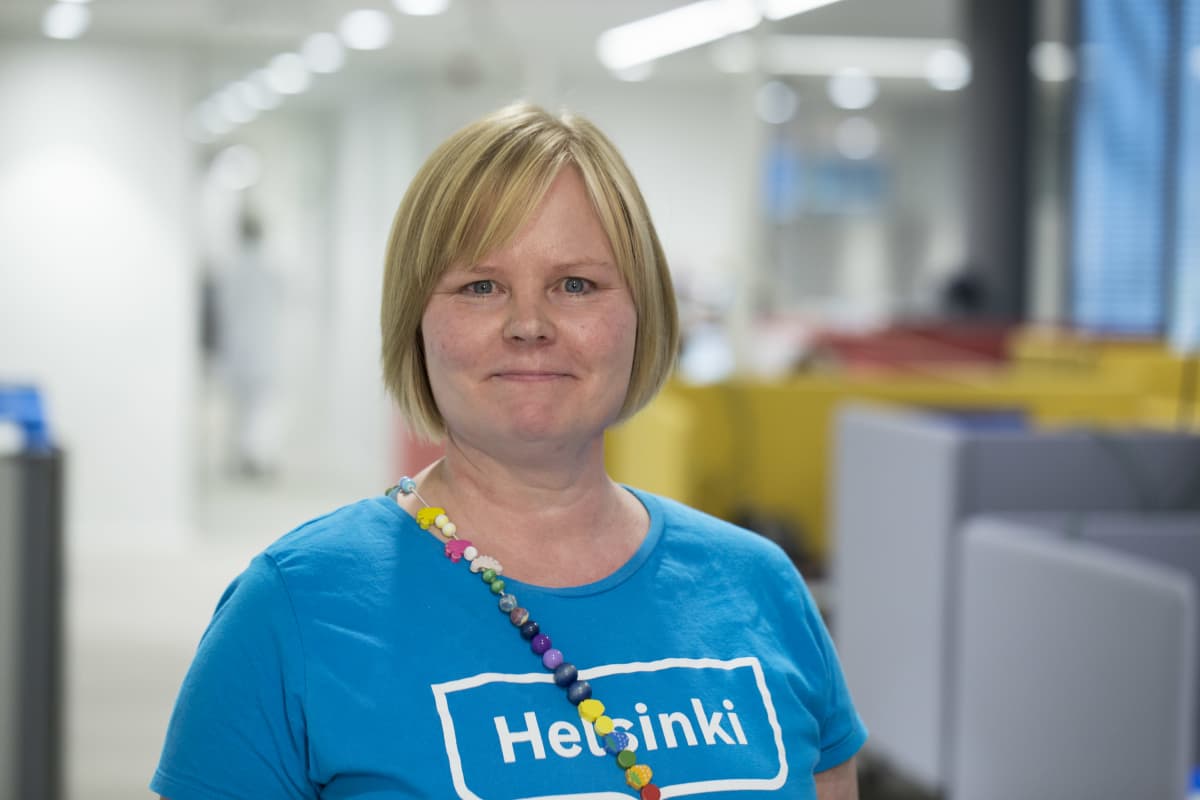 Terveydenhoitaja Jaana Saukkonen.