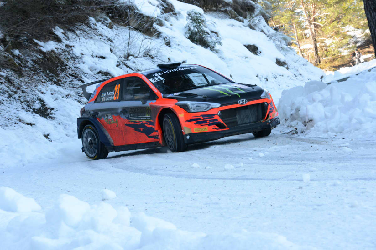 Oliver Solberg Monte Carlon MM-rallissa 2021.