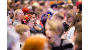 Animecon, cosplay-kilpailu, yleisöä