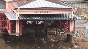 Kuopion purettava kalahalli.
