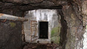 Majoitustunneli Ventovuorella.