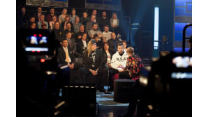 Eikka Lehtosaari ja rap-artisti Elinkautinen Kati Leskisen haastattelussa