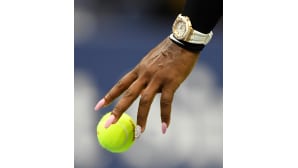 Serena Williams pelaamassa Yhdysvaltain avoimessa tennisturnauksessa, New Yorkissa 7. syyskuuta.