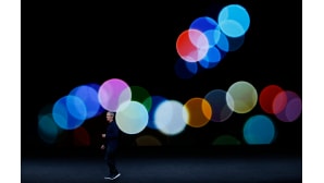Applen toimitusjohtaja Tim Cook puhumassa uuden iPhonen julkistamistilaisuudessa San Franciscossa 7. syyskuuta.