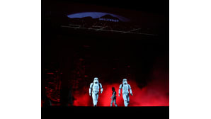 Imperiumin iskujoukkoja Rogue One: A Star Wars Story -elokuvan ensi-illassa Hollywoodissa 15. joulukuuta.