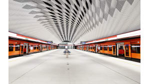 Metrojunat Matinkylän asemalla Espoossa