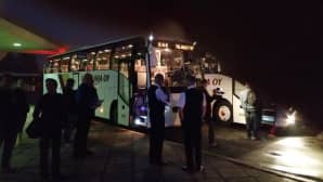 SAK:n bussit lähdössä Helsinkiin.