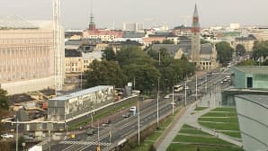 Kuvaa Mannerheimintieltä Helsingistä 18. syyskuuta 2015.