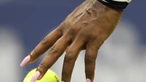 Serena Williams pelaamassa Yhdysvaltain avoimessa tennisturnauksessa, New Yorkissa 7. syyskuuta.
