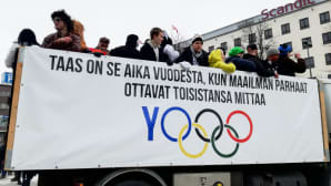 Olympialaisteemainen penkkarilakana