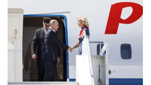 Vladimir Putin saapuu Suomeen.
