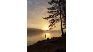 Aamukalalla Iisvedellä
