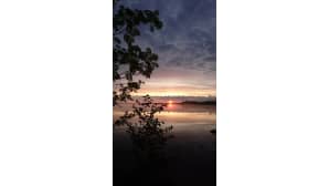 Auringonnousu Simojärvellä