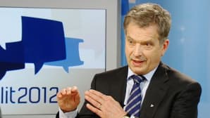 Aamu-tv:n ja Ykkösaamun presidentinvaalitenteistä viimeisessä Annika Damströmin ja Sakari Kilpelän tentattavana oli Sauli Niinistö.