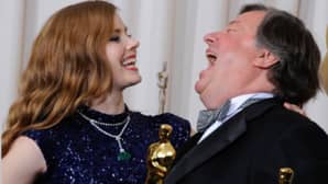 Näyttelijä Amy Adams ja ohjaaja Kirk Simon