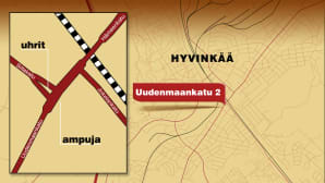 Kartta Hyvinkään keskusta-alueen kartta.