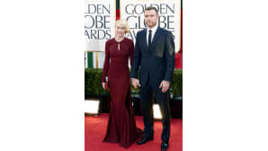 Naomi Watts ja hänen sulhasensa, yhdysvaltalainen näyttelijä, Liev Schreib saapuivat yhdessä juhliin.
