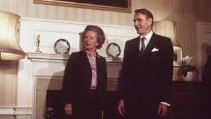 Margaret Thatcher ja Mauno Koivisto tapasivat Lontoossa marraskuussa 1984.