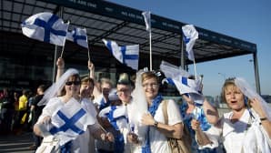 Suomen kannattajajoukkoa.