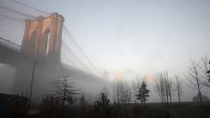 Brooklyn Bridge sankassa sumussa.