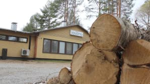 Tukkisavotoillakin on hyötyä Finn-Savotan varusteista. — paikassa Karstula.