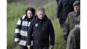 Sauli Niinistö ja Jenni Haukio kuvassa