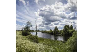 Kuva Nivalasta Kalajoen varrelta.
