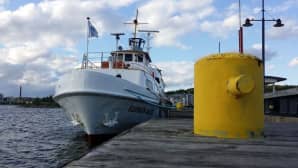 Suomen Neito Lahden satamassa.