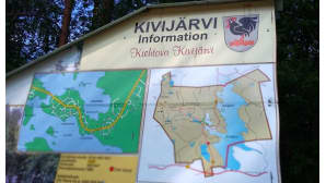 Kivijärvi mainostaa itseään lauseella "Kiehtova Kivijärvi".