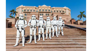 Star Wars -elokuvan hahmoja Abu Dhabissa.