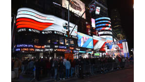 Times Squarella seurattiin ääntenlaskua.