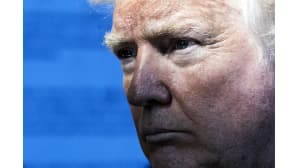Yhdysvaltain presidentti Donald Trump kuvattuna Nato-kokouksessa Brysselissä 25. toukokuuta.