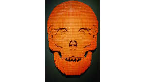 Nathan Sawaya, Art of the Brick, lego, Skull Red
