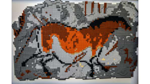 Nathan Sawaya, Art of the Brick, lego, Lascaux'n luola, hevonen