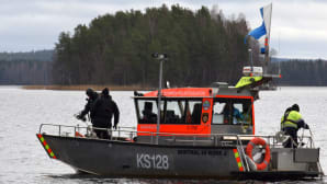 Keski-Suomen pelastuslaitoksen vene Päijänteellä.