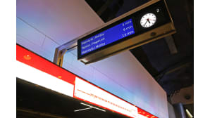 Metron aikataulunäyttö.