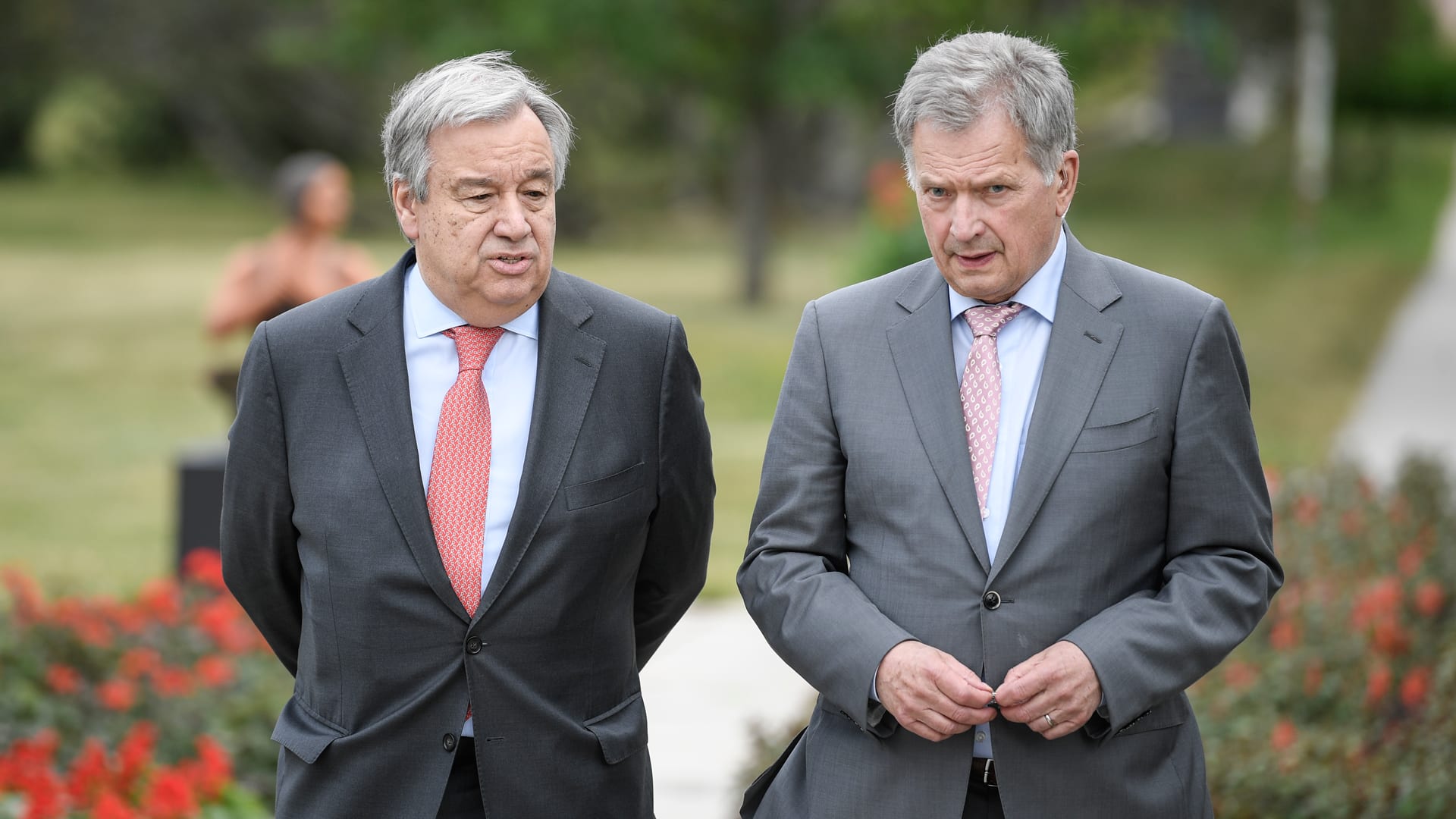 Kultaranta Keskustelut Yk N P Sihteeri Ant Nio Guterres Ja