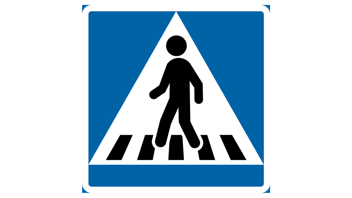 Знак пешеходного перехода рисунок