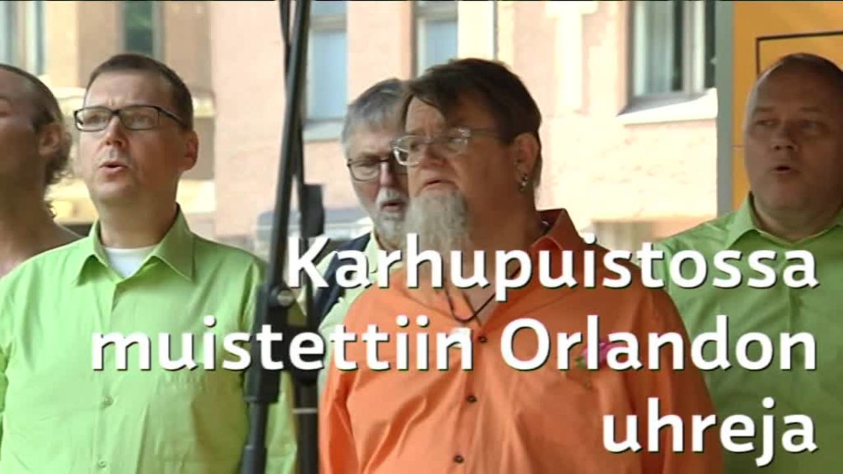 Uutisvideot: Orlandon uhreja muistettiin Helsingissä