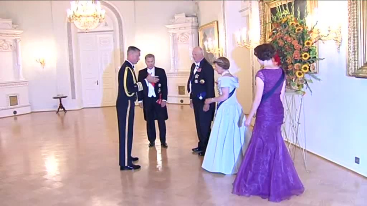 Uutisvideot: Presidenttipari tarjosi kuningasparille illallisen presidentinlinnassa