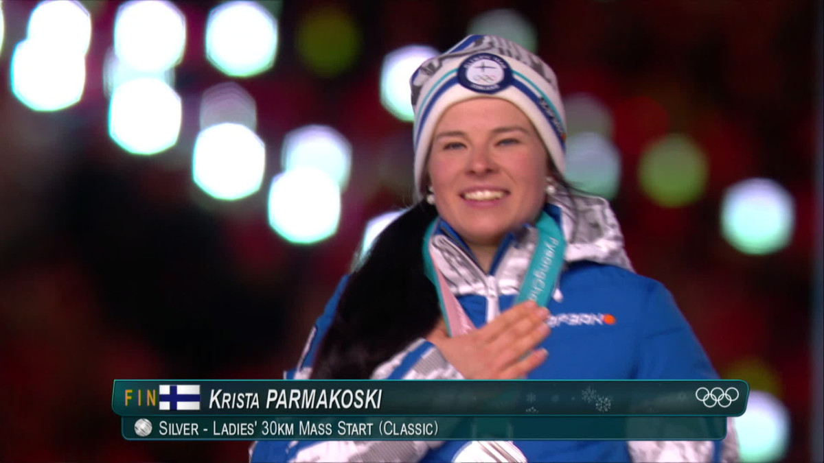 Korean olympialaiset: Krista Pärmäkoski sai hopeamitalinsa