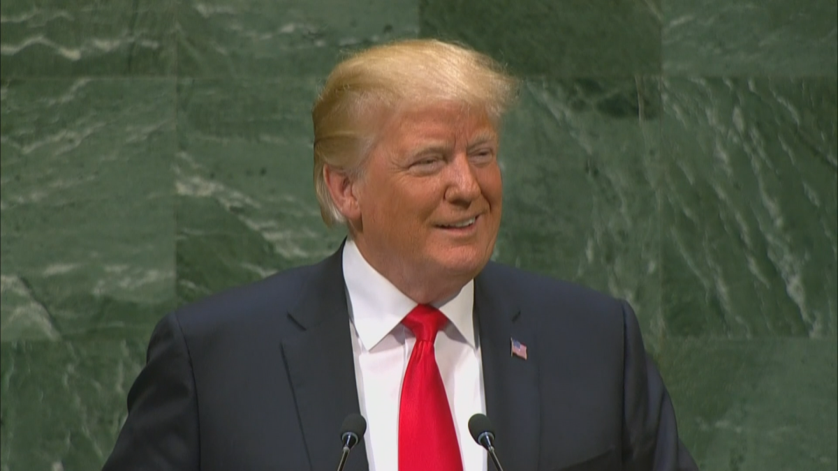 Donald Trump puhuu YK:n yleiskokouksessa
