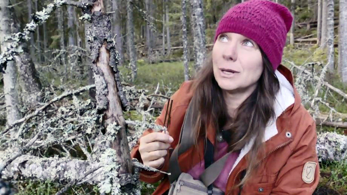Minna Pyykkö metsässä