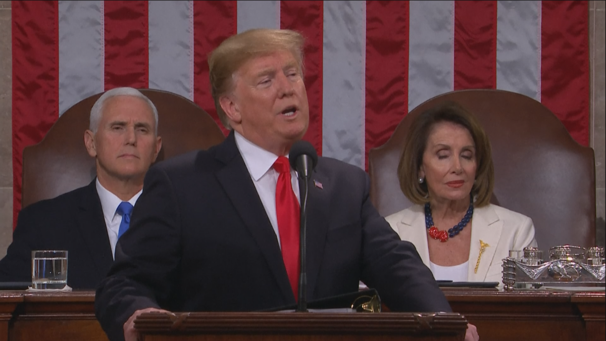 Trumpin valtakunnan tila -puhe