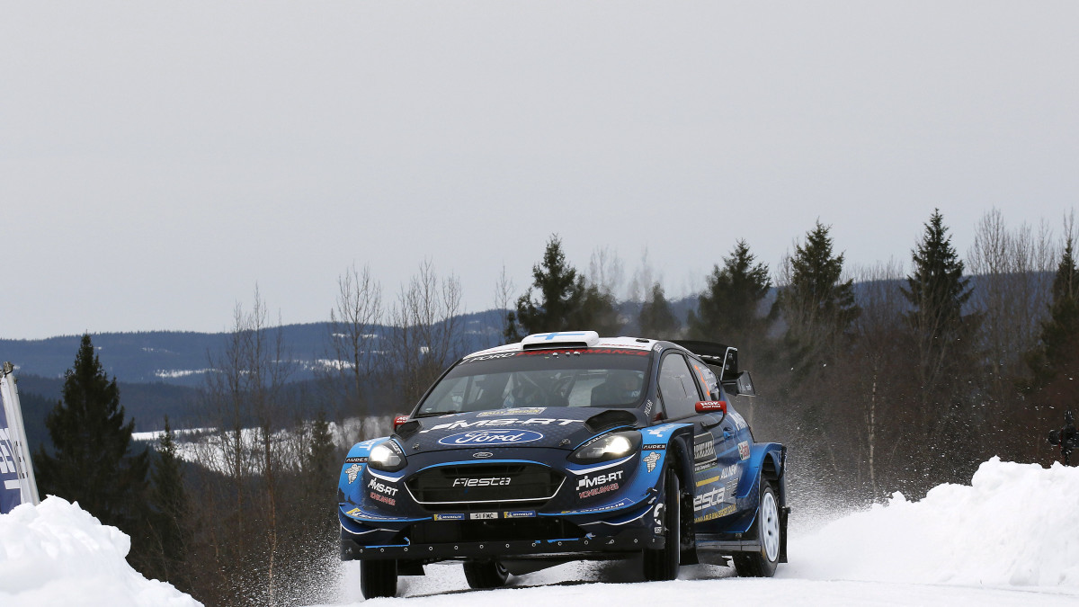 Teemu Suninen Ruotsin rallissa 2019.