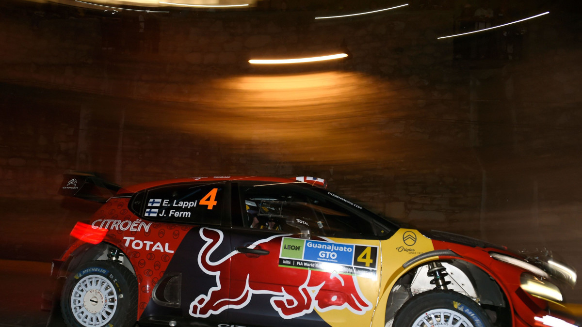 Esapekka Lappi Meksikon rallin avauspätkällä.