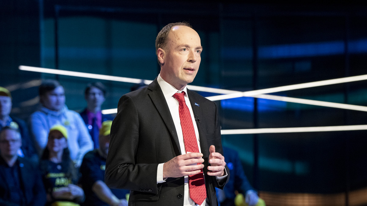 Jussi Halla-Aho Ylen Vaalitentissä 28.03.2019 Studio 2 Yleisradio. Eduskuntavaalit 2019